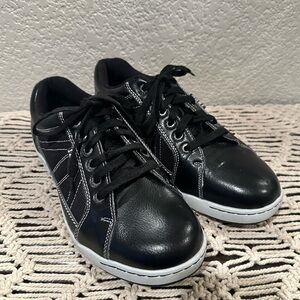 Izod Black Leather Foxfire Golf Shoes